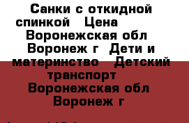 Санки с откидной спинкой › Цена ­ 1 300 - Воронежская обл., Воронеж г. Дети и материнство » Детский транспорт   . Воронежская обл.,Воронеж г.